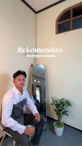 Kemeja Pria Lengan Panjang ALNI - Motif Polos Gaya Korea Bahan Premium