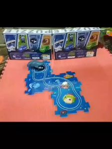 Mainan Electric Rail Car DIY Track Lucu Jigsaw 877 3B | Permainan Labirin Peta Menyenangkan Mainan Mobil Bisa Berjalan Menggunakan Baterai | Permainan Anak Anak Teka Teki Jigsaw | Mainan Murah Mobil Lintasan Puzzle Yang Keren