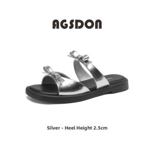 Agsdon | Silver Soft External Wear Comfortable Slippers