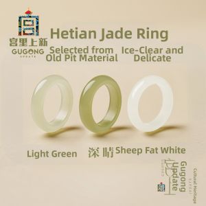 GUGONG UPDATE | Natural Hetian Jade Plain Ring