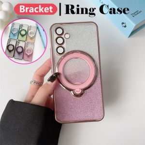 Casing For Samsung Galaxy A52 S23 S22 Ultra Plus SamsungS23Ultra S22Ultra SamsungS23Plus GalaxyS23 5G 2023 Phone Case Gradient Color BingBing Plated Bracket Protection Cover For SamsungS23 S23Ultra S22Ultra S23FE S23Plus Back Cases