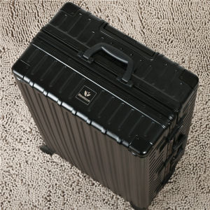 Japan PC Aluminum Frame Luggage Hinomoto Mute Wheel Trolley Case 28 Luggage Case 20 Boarding Case 26-Inch Men and Women