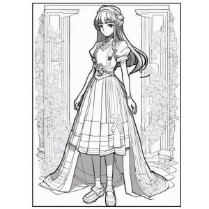 Buku Mewarnai Fashion Girl: Aktivitas Warna untuk Dewasa & Anak Remaja