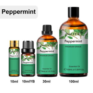 PHATOIL 1PCS 10ml/30ml/100ml Natural Peppermint Essential Oil For Aromatherapy DiffuserRefreshingMassageCandle Making