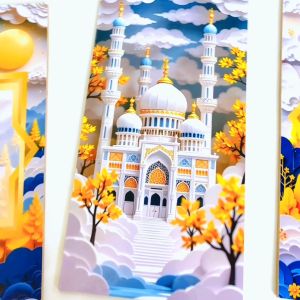 HIASAN DINDING ISLAMI KALIGRAFI ALLAH MUHAMMAD WALL DECOR 15X30 CM APOLITO PAJANGAN DINDING ISLAMI