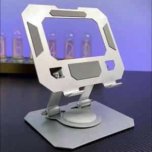 Giá Đỡ Máy Tính Bảng Bằng Kim Loại Xoay 360 Độ Có Thể Điều Chỉnh Gấp Gọn Để Bàn Dành Cho iPad Pro Air Samsung Xiaomi - Hỗ Trợ Điện Thoại Bằng Thép Không Gỉ