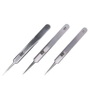 RAY Studio Precision Ultra-Fine Stainless Steel Tweezers for Gundam Military Model Making Tool Water Decals Small Parts
