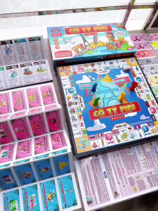 Cờ Tỷ Phú Nam Châm phiên bản Vòng Quanh Thế Giới trò chơi boardgame rèn luyên tư duy kinh doanh