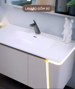 LHệ FREESHIP Tủ gương lavabo phòng tắm MILOR nhựa PVC đặc lõi cao cấp siêu bền đẹp - TCH- Bảo hành 10 năm