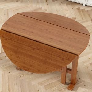 Extendable Dining Table Folding Island Table For Kitchen Space Saving Dining Table Simple thickening 餐桌