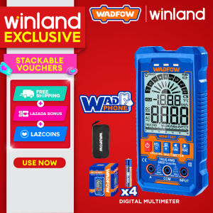 Wadfow by Winland LCD Digital Multimeter True RMS 6000 Counts with Auto Power off WDM1507 WAD-PT