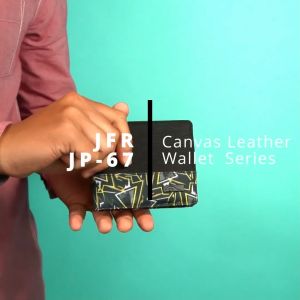 JFR Terazo Wallet - Dompet Pria Bahan Kanvas JP67