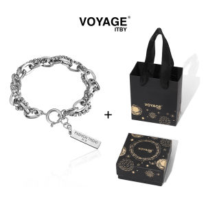 Voyage Double Layer Twin Rhinestone Bracelet Womens Mens Light Luxury Minority Exquisite Womens Girls Accessories Cold Style