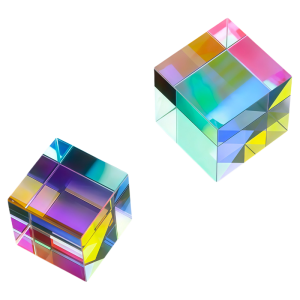 Colorful Prism Light Capturing Glass Display Item