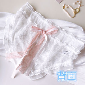 Quần Lót Ren Eo Giữa Cho Nữ Cỡ Lớn Màu Tím Thoáng Khí Mỏng Gợi Cảm Cho Thanh Thiếu Niên Quần Lót Ren Thắt Nút Bướm