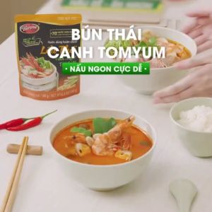Combo 10 gói Nước dùng hoàn chỉnh Barona - Lẩu Thái (180gr)