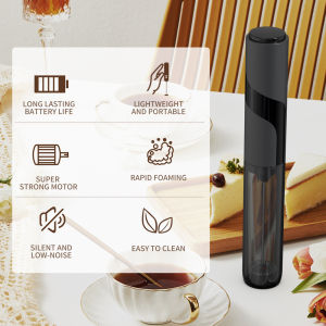 Kitchen Powerful Stirrer Milk Frother Handheld Foam Maker for Lattes Whisk Drink Mixer Coffee Electric Rechargable Egg Beater