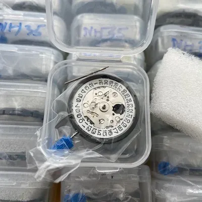Bộ Máy Đồng Hồ Cơ Tự Động TMI NH35 24 Chân Kính Độ Chính Xác Cao Xuất Xứ Nhật Bản Lịch Ngày Ở Vị Trí 3 Giờ Dùng Để Thay Thế Đồng Hồ