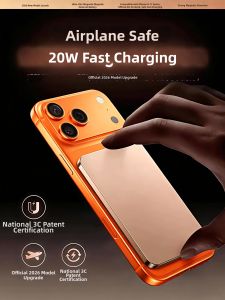 Springhk | Ultra Thin Airplane and Train Compatible Magnetic Fast Charging Wireless Portable Charger 8mm