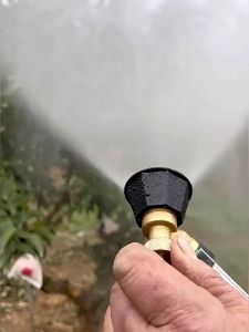 Agricultural Adjustable Nozzle Copper Black Cyclone Nozzle Sprayer Garden Fruit And Vegetable Agriculture