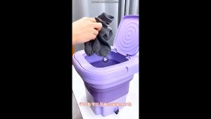 💞SG Stock💞Portable Washing Machine High Capacity Foldable Mini Washer 8L 3 Modes Deep Cleaning Half Automatic Suitable for Socks Baby Clothes Towels for Apartments Dormitories Camping Travel