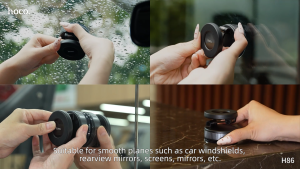 2025 New Hoco H86 điện thoại trong xe ô tô móc dính chân không hút chân không thích hợp cho kính chắn gió Bảng điều khiển ngăn để cốc ghế xe hơi xe chủ