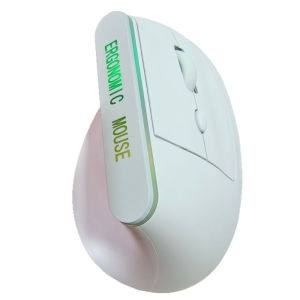 Warvank VM1 Vertical Wireless Mouse Ergonomic Rechargeable 1600DPI Low-noise Click Button For Macbook Laptops Desktops