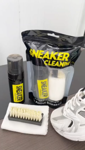 Shoe Cleaner Premium Foam Sneakers Dry Cleaning Kit With Sneaker Brush Towel Set