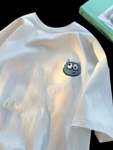 Áo Thun Tay Ngắn Cotton Nguyên Chất Thoáng Khí Mùa Hè Cho Nam Phong Cách Thường Ngày Rộng Rãi Thoải Mái Đa Năng Mát Mẻ