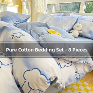Cotton Bedding Set 8 Pieces