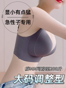 Adjustable Large Size Womens Bra Anti-Sagging Outer Expansion Chest Appears Small Seamless Gathered Lift Beautiful Back Underwear