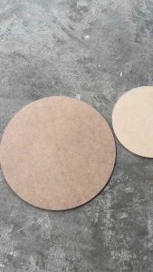 กระดานไม้ mdf กลม 15-30 ซม. (หนา 3-12 มิล) ผิวเรียบ ใช้ทำหน้าโต๊ะ แผ่นป้าย เฟอร์นิเจอร์