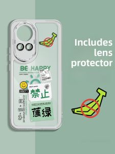 Ultra-Thin Transparent Silicone Huawei Nova13 Case Womens Edition Heat Dissipation Protective Cover with Lens Film Creative Label