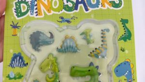 Dinosaurs Metallic Bubble Stickers Activity Book With Fun Mazes Dot to Dot Word Search & More For Kids