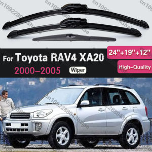 Front Rear Windscreen Wiper Blades Set For Toyota RAV4 XA20 2005 2004 2003 2002 2001 2000 24" 19" 12"