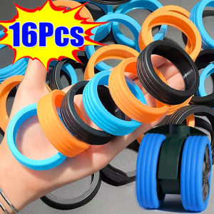 16Pcs Luggage Wheels Silicone Wheel Caster Shoes Travel Trolley Case Suitcase Reduce Noise Protective Guard Cover Accessories