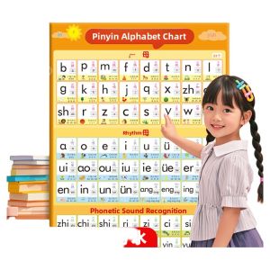 Immature Curriculum Transition Pinyin Spelling Training Wall Chart Chinese Literacy Card Kindergarten Alphabet Wall Sticker Fantastic Product for Study