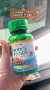 Kapsul Sehat Mata Bio Gold Herbal Kesehatan Mata Merah Silinder Plus Minus Isi 60 Kapsul Original