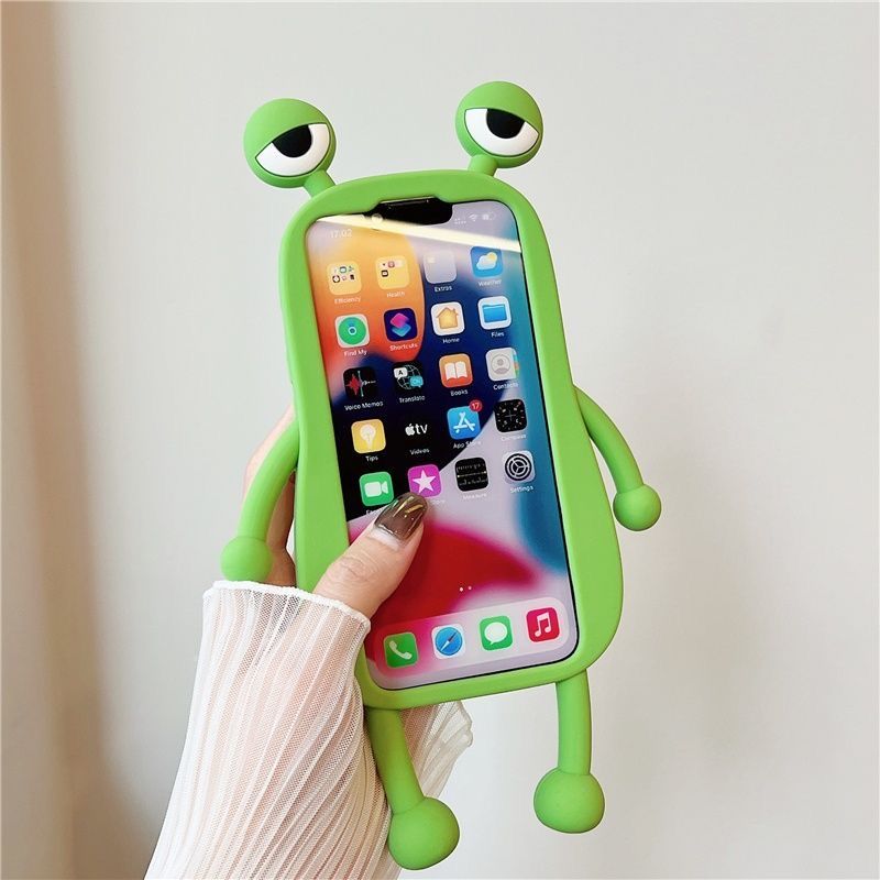 Zhaoliu Si Frosch Silikon-Handyhülle für iPhone 17 Max, 16, 11, 6, 12 Pro – Weiche Außenhülle – Bestseller der Internet-Prominenz_voghion.com
