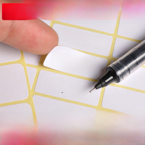 A5 Adhesive Stickers White Small Labels Handwritten Kitchen Archive Box Seasoning Rack Classification Document Box Label