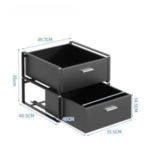 ตู้เก็บของแบบติดท่อระบายน้ำในห้องน้ำ ชั้นวางของแบบลิ้นจี่ ชั้นวางของแบบแยกชั้น ชั้นวางของในครัว ตู้เก็บของแบบดึงออก