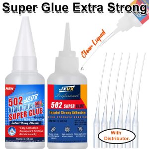 0.7oz 502 Super Glue Strong Bond Cyanoacrylate Adhesive - Instant Quick-drying Liquid Tool Glue for Leather Rubber Glass Wood Metal.