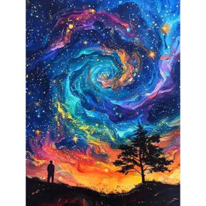 BILIBILI | Jigsaw Puzzle Serene Vibrant Calming Beautiful Starry Sky Night Landscape Art For Adults Relaxation And Family Fun Gift