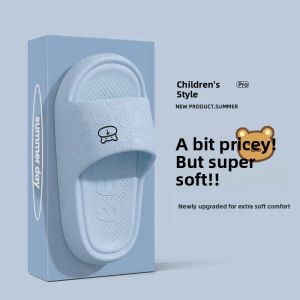 MONLEYTA | Childrens Indoor Outdoor Slippers Soft Bottom Home Wear Summer Anti-Slip Bathing Shoes Boys Girls Kids Slip-On Sandals