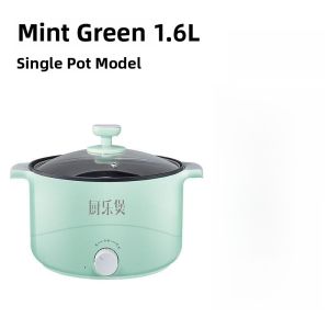Mini Multi-Function Electric Cooking Pot Non-Stick Small Size for Noodles Dormitory Students Stir-Fry 2 People Steaming Frying