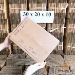 Hộp carton đóng hàng 30x20x10 đựng giày đồ gia dụng phụ kiện giá rẻ - Hộp Carton HT