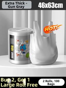 ZHANGJI | Heavy Duty Black Garbage Bags Handheld