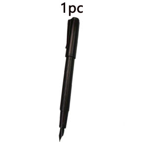 Creative High-quality Black Warrior Fountain Pen 0.5mm Titanium Pen Tip Office School Supplies Smooth Writing Ink Pen Stationery