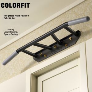 ColorFit | Pull Up Multi-Position Wall Mounted Pull Up Bar For Home Gym