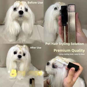 Takoo Pet Dog Grooming Liquid Long-lasting Styling for Frizz Hair Yorkie Maltese Long Hair Styling Solution Dog Beauty Care